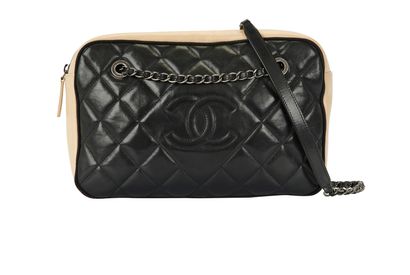 CC Bicolor Shoulder Bag, front view